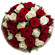 букет из красных и белых роз. Уругвай
