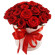красные розы в шляпной коробке. Уругвай